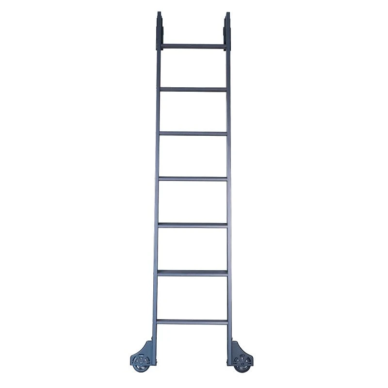 Escalera de biblioteca de metal deslizante